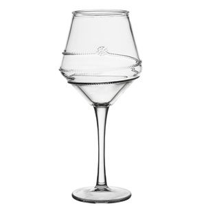 Brand New In Box Juliska Amalia Clear Acrylic Wine Glasses (set of 8)